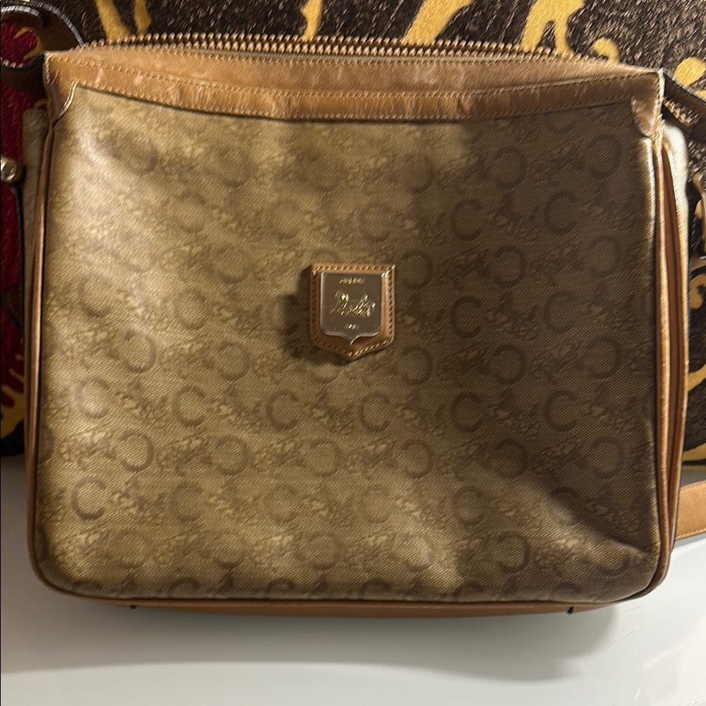 Celine Brown Monogram Crossbody Bag